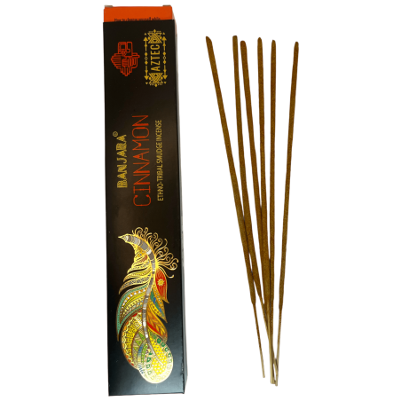 Ethnic Incense Cinnamon Banjara Azteca - 1 Pack of 15gr.