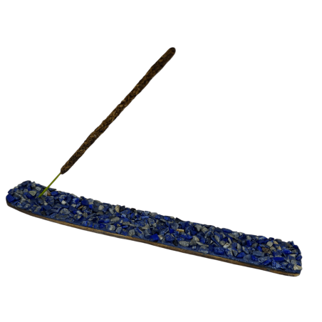 Porta incís Lapis Lazuli Elemento Agua Cancer, Escorpio i Piscis - Suport d'Incienso amb minerals de Lapis Lázuli