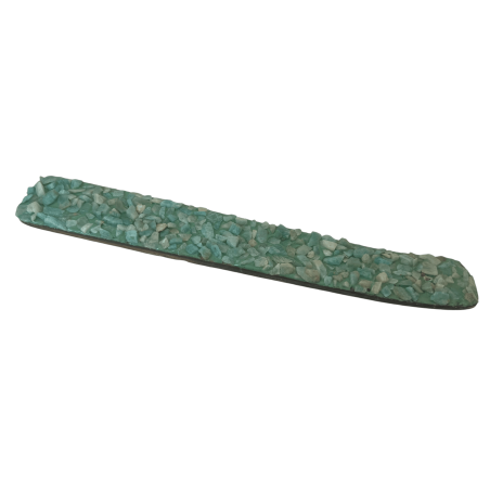 Suport de tămâie Amazonite Element Pământ Capricorn, Fecioară și Taur - Suport de tămâie cu minerale de amazonit