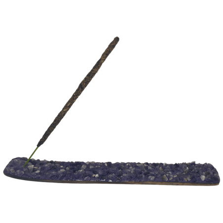 Amethyst Incense Holder Air Element Libra, Aquarius and Gemini - Incense Holder with Amethyst Minerals