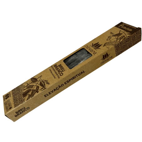 Incienso Breu Blanco Premium Nirvana Brasil Breu Branco Elevación Espiritual - 5 varillas gruesas artesanales