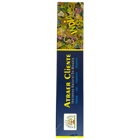 Incienso Atrae Clientes Namaste India Ylang con Magnolia - Natural Masala Incense - 1 Cajetilla de 15gr.