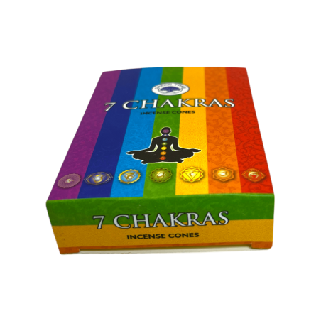 Conos Incienso 7 Chakras Green Tree - Cajita de 10 conos de incienso