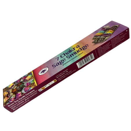 Tămâie Legată 7 Chakre Copac Verde - Premium Masala Sticks - 1 pachet de 15gr.