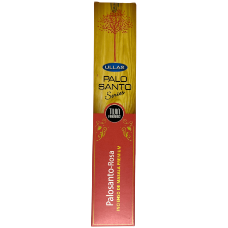 Palo Santo Wierook en Rozen Ullas Palo Santo Series - 1 pakje van 15gr - Premium Masala Wierook India