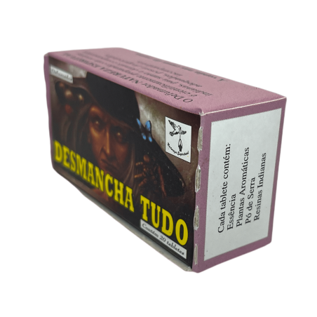 Defumador Espiritual Desmancha Tudo Natura Espiritual - Fet al Brasil - 20 tauletes