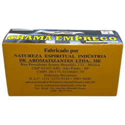Fumătorul spiritual atrage munca Natura spirituală Chama Emprego - Fabricat în Brazilia - 20 tablete