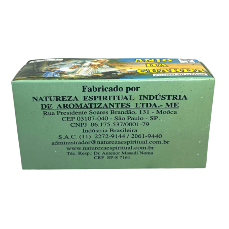 Defumador Espiritual Angel de la Guarda Naturaleza Espiritual Anjo da Guarda - Hecho en Brasil - 20 tabletas