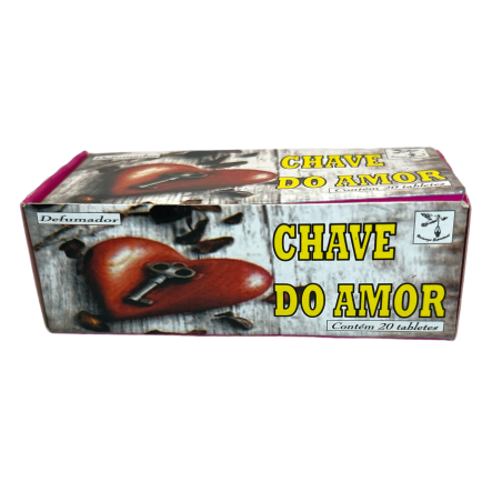 Key of Love Spiritual Smoker Chave do Amor - Tillverkad i Brasilien - 20 tabletter