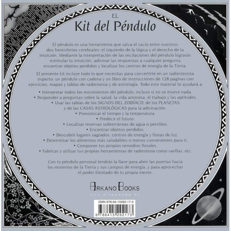 Le kit de pendule Sig Lonegren Arkano Books contient un pendule personnel et un livre d’instructions