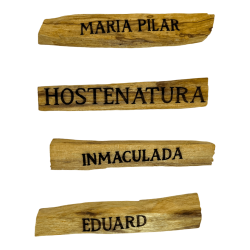 Palo Santo Personalizzato con nome o frase -...