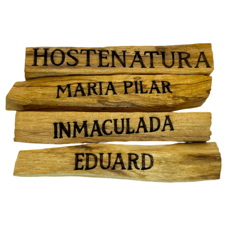 Palo Santo Personalizzato con nome o frase - Palo Santo Natural 100% Original