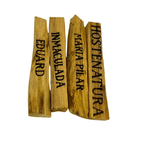 Palo Santo Personnalisé avec nom ou phrase - Palo Santo Natural 100% Original