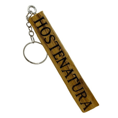 Gepersonaliseerde authentieke Palo Santo sleutelhanger met naam of zin - Palo Santo 100% authentiek uit Peru - Amulet negatieve