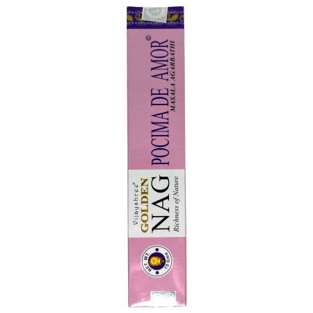 Incenso Pozione d'Amore GOLDEN NAG Fragranza Pozione d'Amore Vijayshree - 1 Confezione da 15gr.