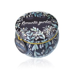 Vela artistica de Hojalata - Jardín Romántico - Té y Rosa  - 4