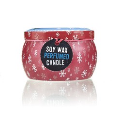 Vela artistica de Hojalata - Vintage Christmas - Naranja especiada  - 1