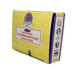Kalifornisk vit salvia kottar Satya Californian vit salvia - Låda med 12 rökelsekottar