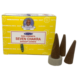 Cônes Seven Chakra Satya Seven Chakra Dhoop...