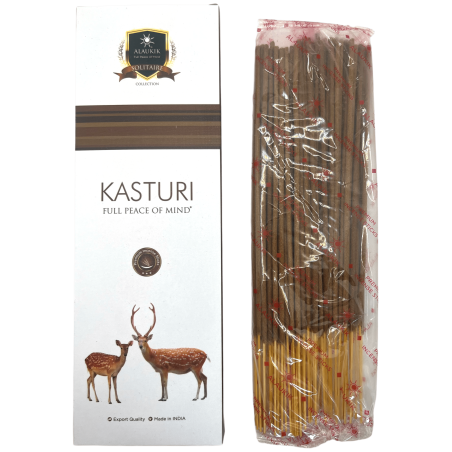 Alaukik Kasturi Incense - Large Pack 90gr - 55-65 sticks - Made in India