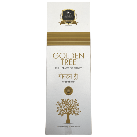 Alaukik Golden Tree Incense - Large Pack 90gr - 55-65 sticks - Made in India