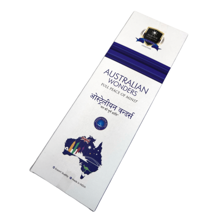 Alaukik Australian Wonders Incense - Large Pack 90gr - 55-65 sticks - Made in India