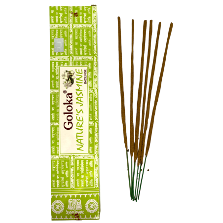 Incenso de Jasmim Natural GOLOKA Jasmim da Natureza - 1 pacote de 15gr.