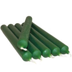 Verde Oscuro Velas de la cena a Granel (100)  - 1