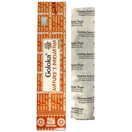 Incenso natural Parijatha GOLOKA Parijatha da Natureza - 1 pacote de 15gr.