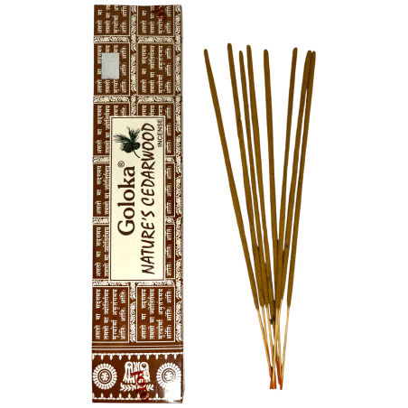 Incenso de Cedro Natural GOLOKA Cedro da Natureza - 1 pacote de 15gr.