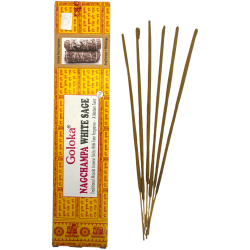 Nag Champa Kadzidło z Białą Szałwią GOLOKA...