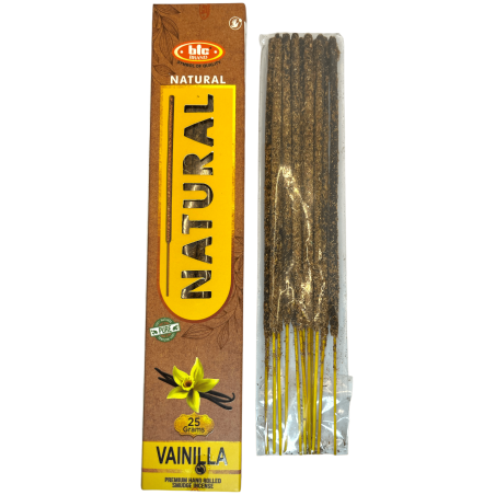 BIC Natural Bio Vanille Räucherstäbchen - 25 Gramm Dose