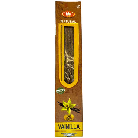 Incenso de Baunilha Orgânico Natural BIC - Caixa de 25 gramas