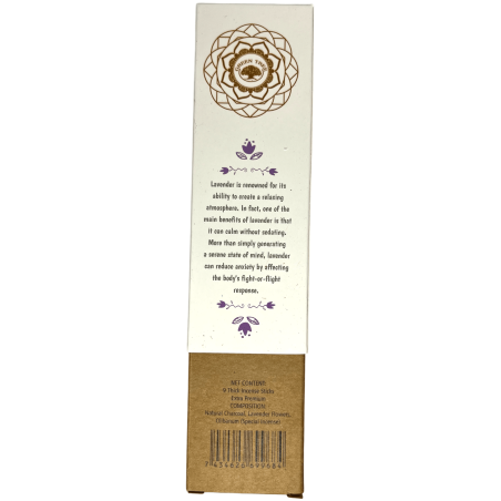 Tămâie botanică Green Tree Lavender și tămâie - 9 bețișoare groase din plante lucrate manual