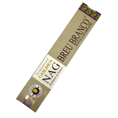 Breu Witte Wierook GOLDEN NAG Amazon Resin Vijayshree Geur - 1 Pakje van 15gr.