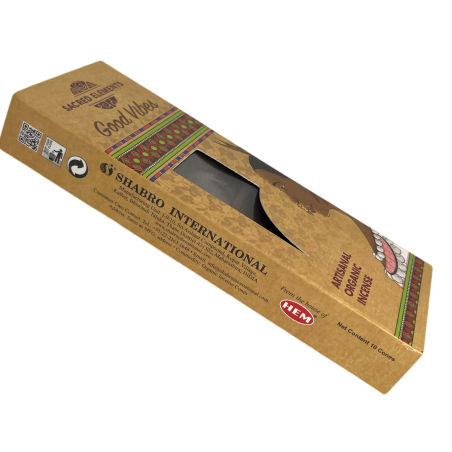 Good Vibes Heilige Elementen Good Vibrations Wierook Kegels HEM - Doosje met 10 grote ambachtelijke wierook kegels