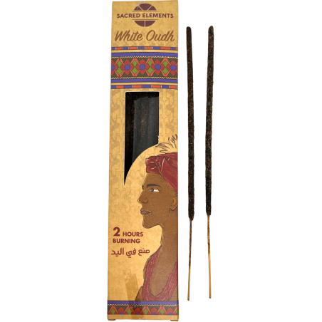 Incienso Oudh Blanco SACRED ELEMENTS White Oudh HEM - 8 barretes orgàniques artesanes