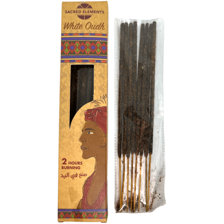 White Oudh Incense SACRED ELEMENTS White Oudh HEM - 8 artisan organic bars