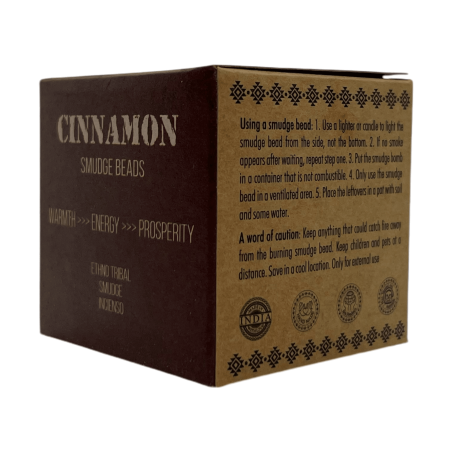 Bombas de Incenso de Canela BANJARA Ativadas Aromatizando Calor, Energia e Prosperidade - Caixa de 5 bombas com suporte