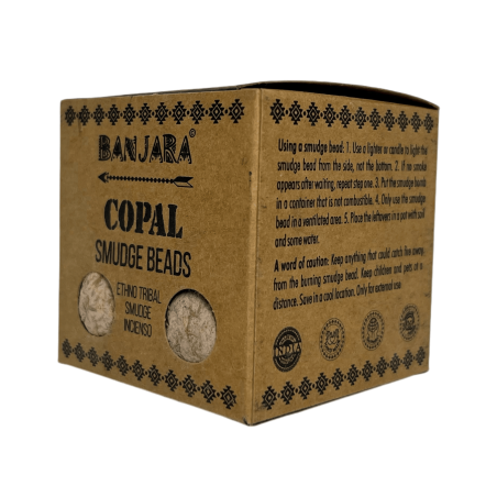 Bombes d’encens Copal BANJARA Defumation activée Spiritualité, clarté et connexion - Boîte de 5 bombes avec support