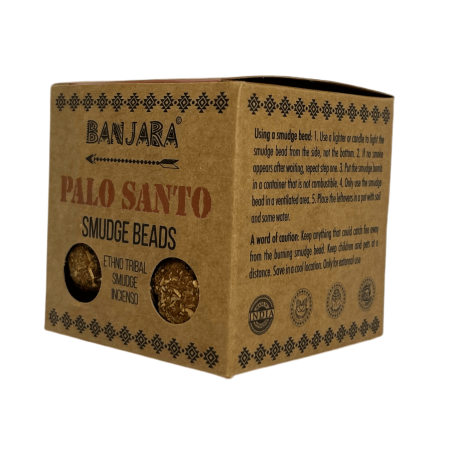 Bombe de tămâie Palo Santo BANJARA purificare activată, vindecare și parfum pozitiv - 5 bombe cu suport