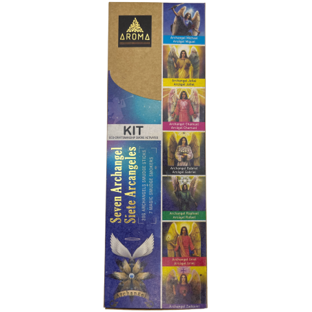 Kit Șapte Arhangheli AROMA 7 Arhangheli - Bețișoare de tămâie și 7 bombe de fum activate manual