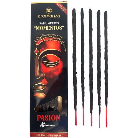Sahumerio Moments Passion Attraction Wierook Aromanza Argentinië - 5 dikke handgemaakte stokjes