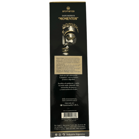 Incenso Sahumerio Moments Cleansing Remove the bad vibes Aromanza Argentina - 5 palitos grossos feitos à mão