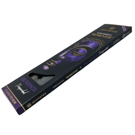 Sahumerio Moments Abundance Prosperity Incense Aromanza Argentina - 5 أعواد حرفية سميكة