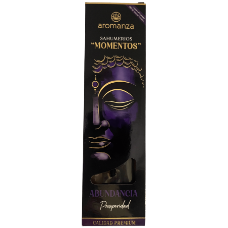 Sahumerio Moments Abundance Prosperity Incense Aromanza Argentina - 5 أعواد حرفية سميكة