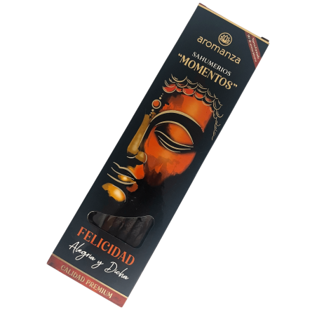 Sahumeri Moments Felicitat Alegria i Dita Inciensos Aromanza Argentina - 5 varetes gruixutes artesanals