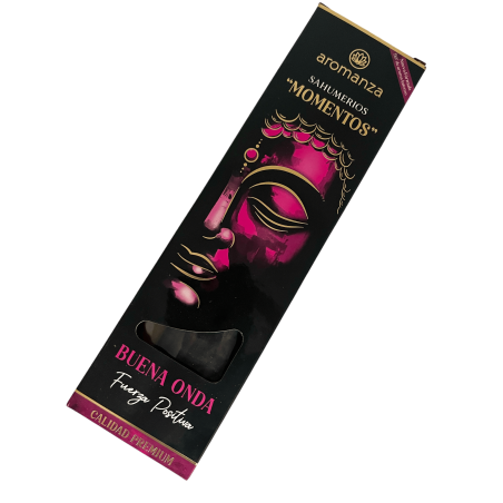 Incenso Sahumerio Moments Good Wave Positive Force Aromanza Argentina - 5 palitos artesanais grossos