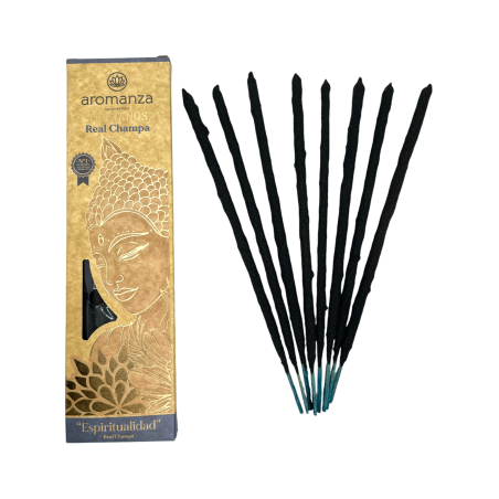 Incenso Tibetano Real Champa Espiritualidade Incenso Aromanza Argentina - Incenso Artesanal 8 varetas extra grossas