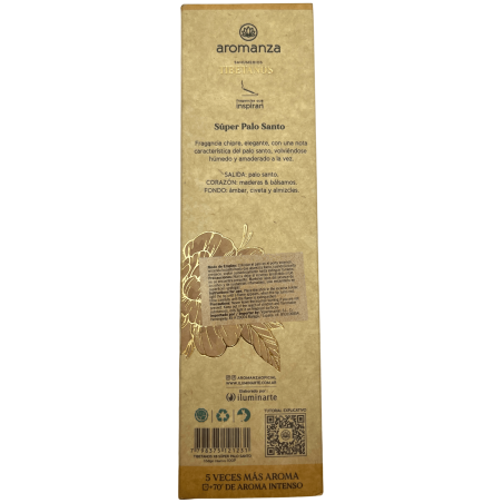 Kadzidło tybetańskie Super Palo Santo Good Wave Incense Aromanza Argentina - Ręcznie robione kadzidło 8 bardzo grubych patyczków
